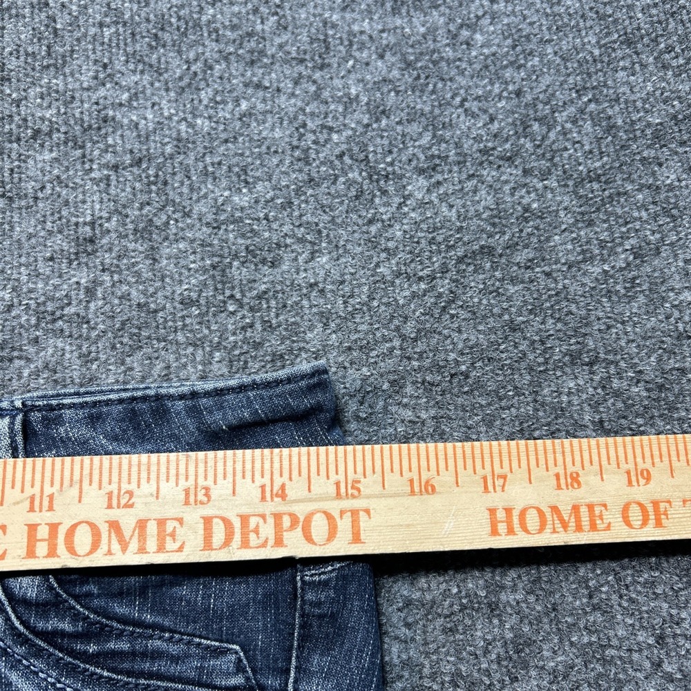 Vintage Y2K Low Rise Rewind Women's Blue Bootcut Jeans Stretch Denim Size 3 - Picture 9 of 11